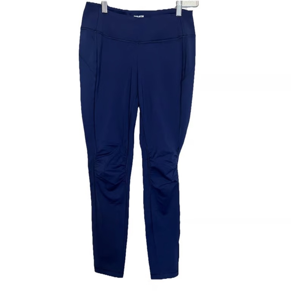 Duluth Trading Co Women's NoGA Nylon Legging Pant Size XS Navy Blue Tapered Leg
